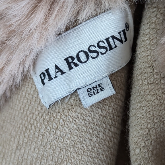 Pia Rossini Soft Blush Chic Urban Cool Luxury Jacket One Size - Picture 8 of 9